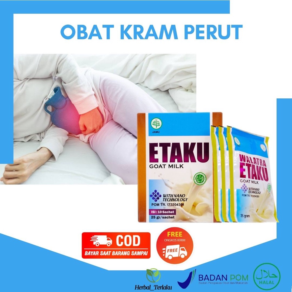 

Obat Kram Perut | Kembung | Sembelit | Keram Perut Bawah | Kram Menstruasi - Etaku Goat Milk Asli