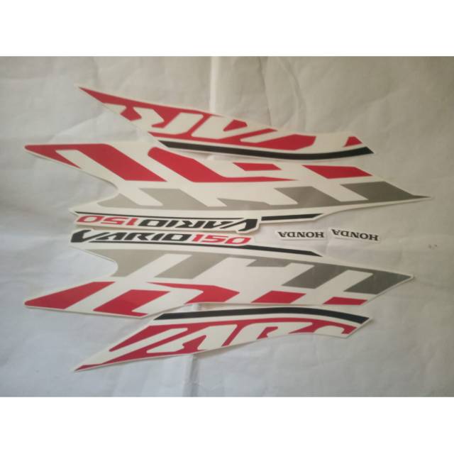stiker list body motor honda vario new 150 2020 putih