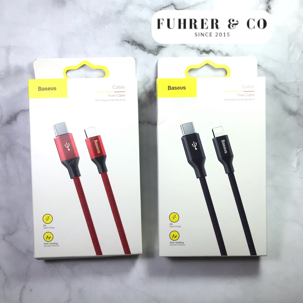 Kabel iPhone 11 PRo Max Yiven Baseus Fast Charging USB C to Lightning Original