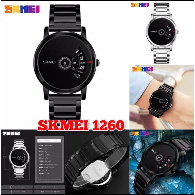 SKMEI 1260 JAM TANGAN PRIA STAINLES