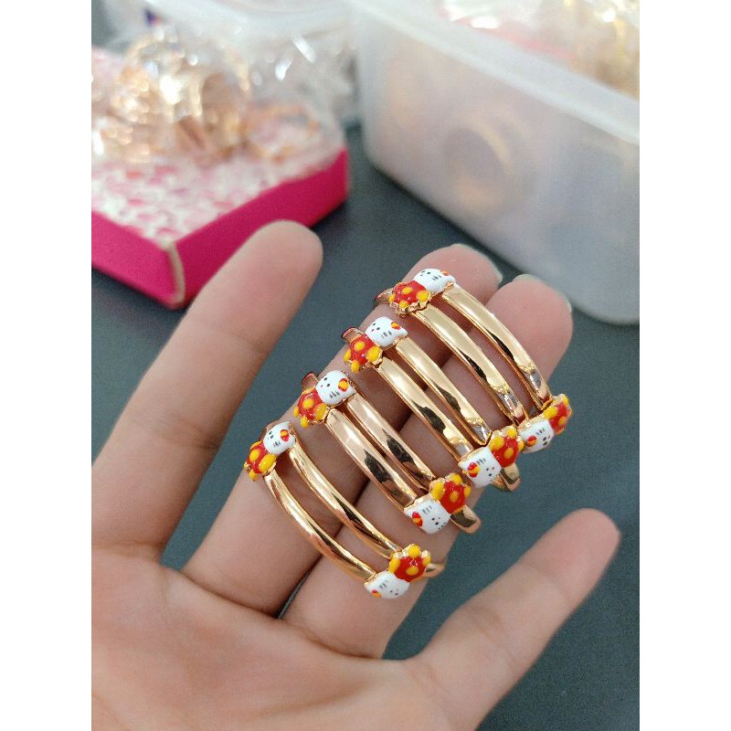 GELANG SELOT ANAK HELLO KITTY ROSE GOLD