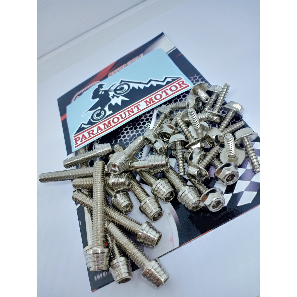 Baut probolt blok cvt vario 125 150 model kerucut plus baut body honda