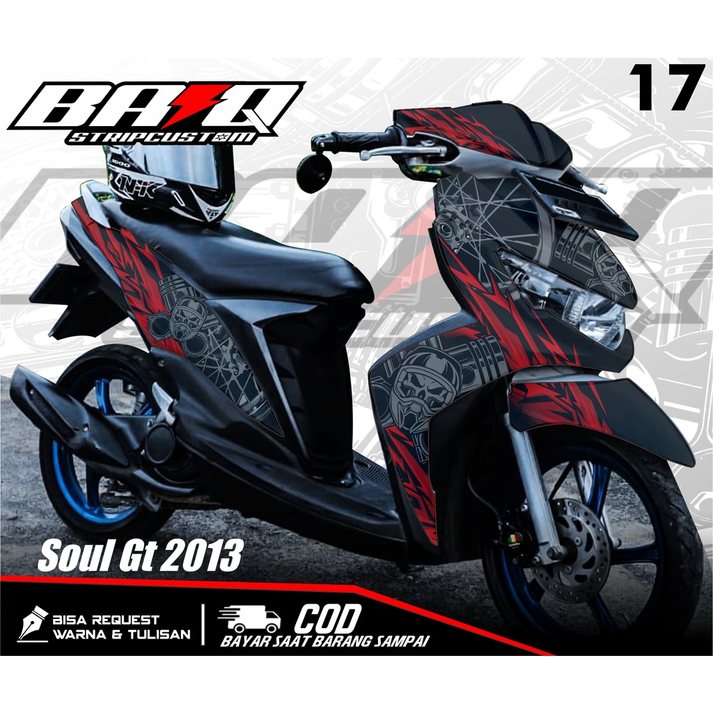 Decal MIO SOUL GT 2013 - Decal Variasi list Yamaha MIO SOUL GRAFITY Full Body