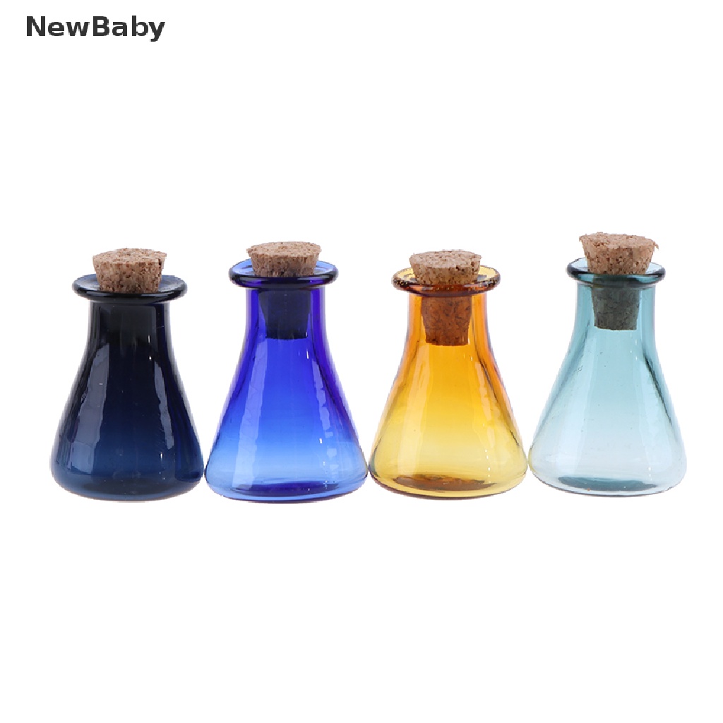 Newbaby 2Pcs Botol Kaca Mini Untuk Harapan