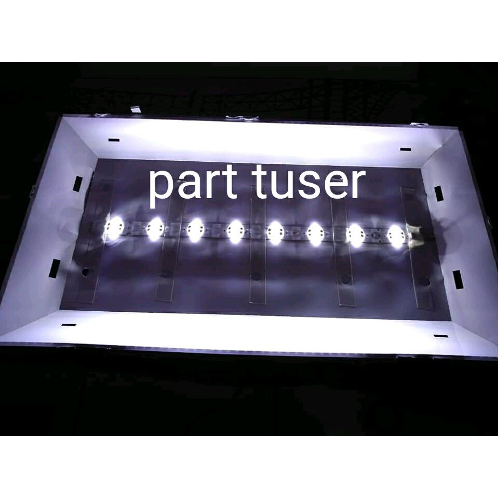 Lampu Led Backlight tv universal  8 kancing 6volt 8 led 6v f lop3
