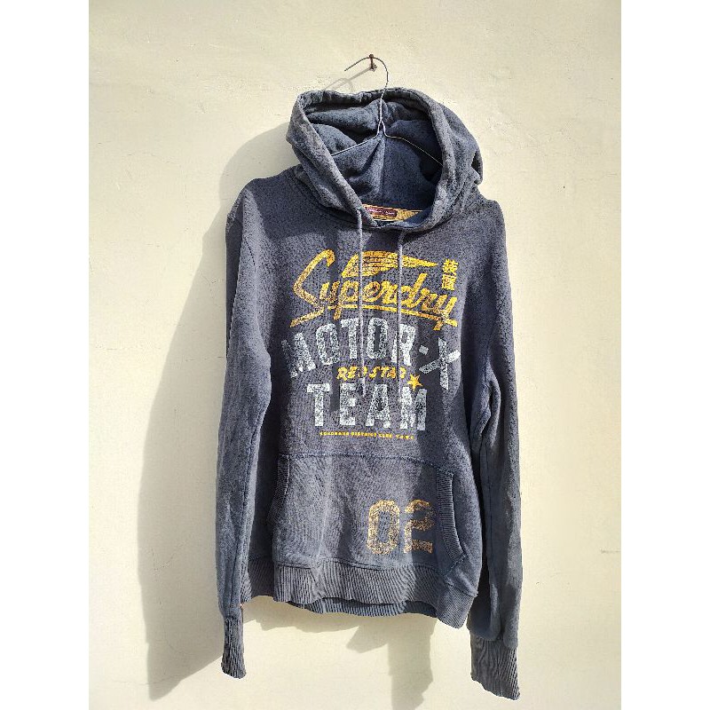 Jacket Hoodie Original Superdry Blacklabel Japan size M