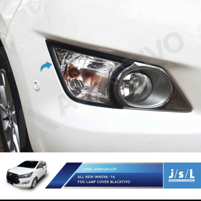 Cover/ ring foglamp all new innova 2016 Hitam Chrome