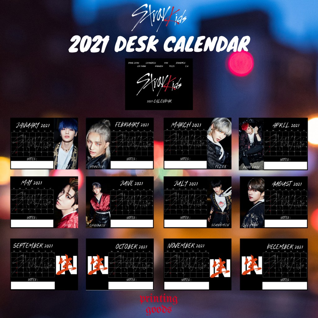 

STRAY KIDS CALENDAR 2021 / DESK CALENDAR / KALENDER MEJA STRAY KIDS