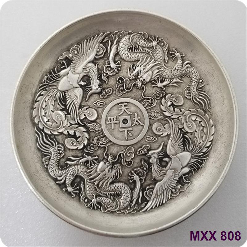 antik koleksi tua plat perdamaian dunia berlapis perak-29-2
