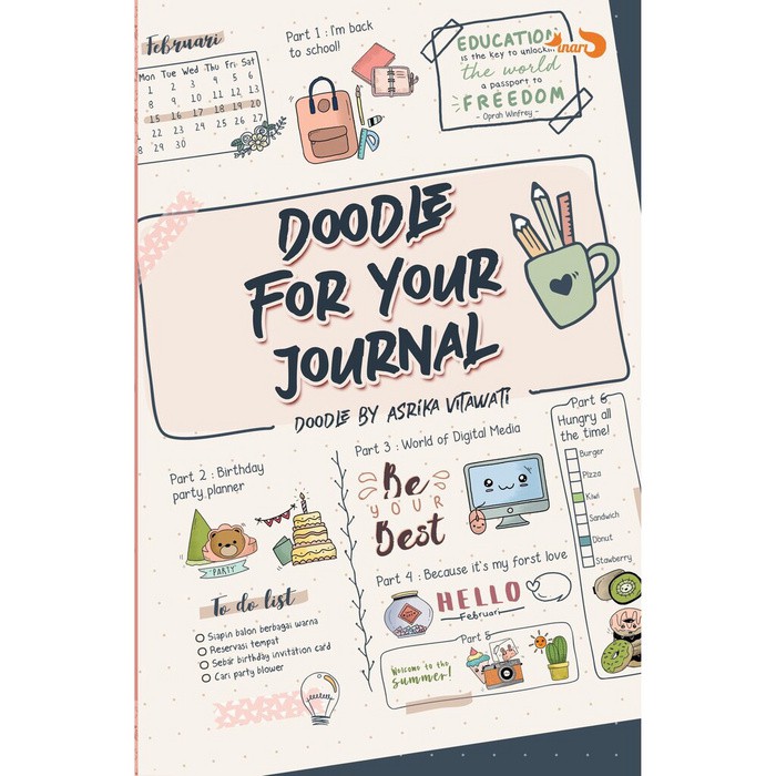 Download Art Therapy Buku Mewarnai Anti Stress Dewasa Doodle For Your Journal Adult Coloring Book Shopee Indonesia