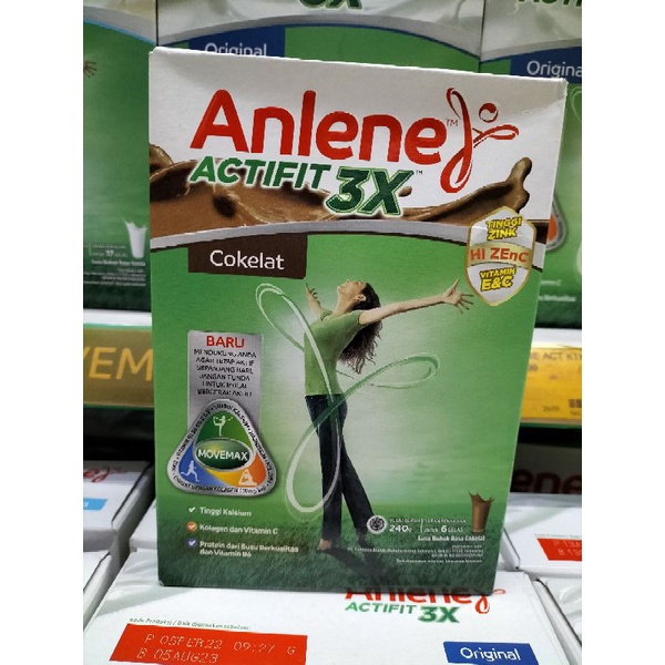 

ANLENE ACTIFIT 3X 240GR COKELAT