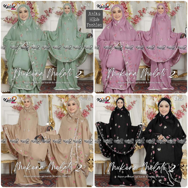 MUKENA MELATI #2 BY KALILA HIJAB. MUKENA DEWASA RENDA PREMIUM PRODUK. MUKENA RENDA FREE TAS