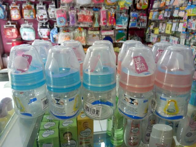 Botol Susu Huki 60 Ml Dot Gepeng/Baby Huki Othodontic Nipple Shaped PP Bottle