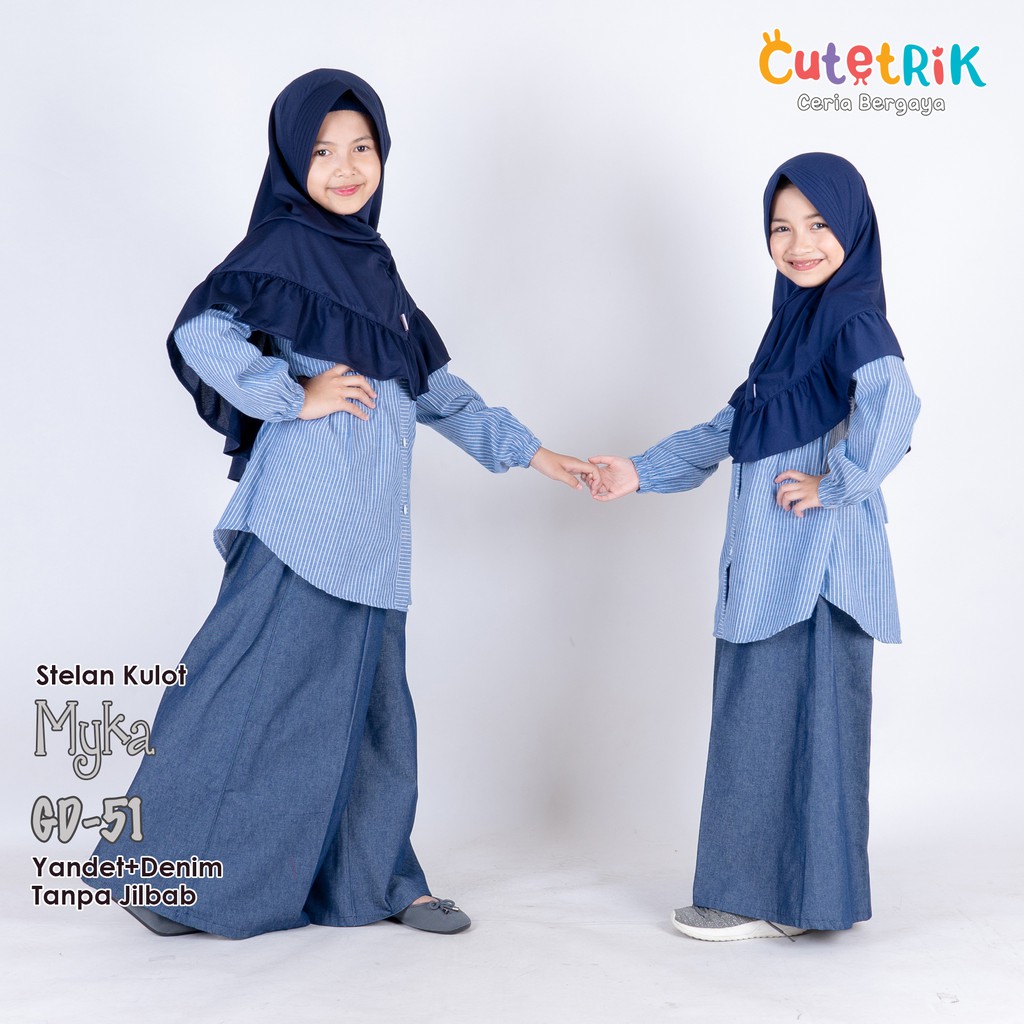 Setelan kulot myka cutetrik GD51