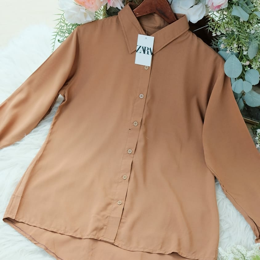 KEMEJA ZARA/Atasan Blouse Kemeja  Wanita Terbaru/Atasan Wanita Terbaru 2021 Kekinian/Baju Atasan