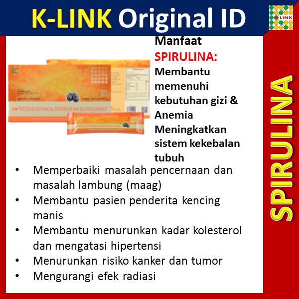 

SPIRULINA K LINK ORIGINAL K-TRECIOUS BOTANICAL