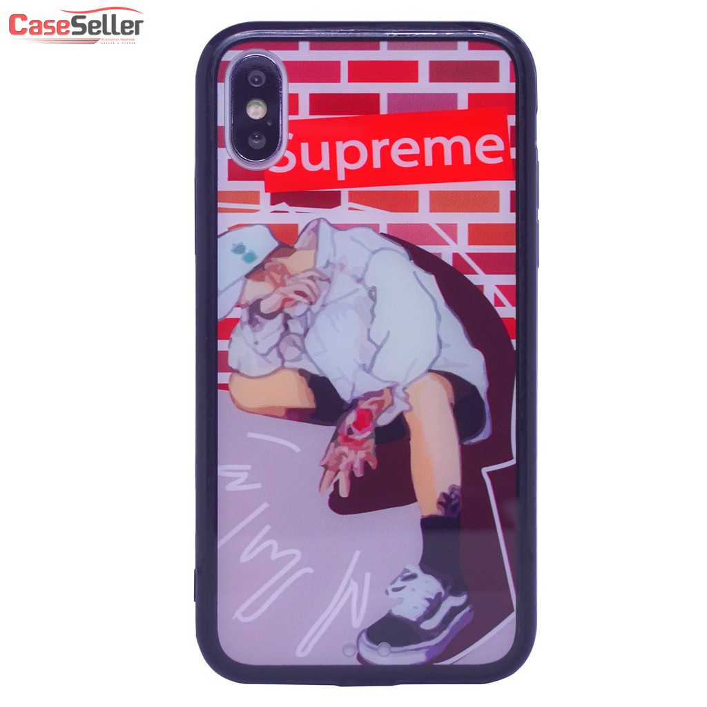 CaseSeller - SAMSUNG J2 Pro 2018 / J7 Pro / J7 + / J7 Prime / S8 TPU Glass Design Case