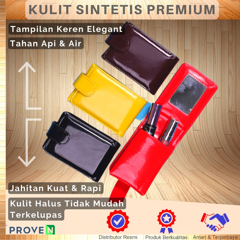 Dompet Tempat Lipstik Kancing Dompet Lipstik Pouch Lipstik Tempat Lipstik Kancing Dan Ada Kaca DLS01 GARANSI ORIGINAL