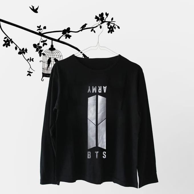BARANG MURAH TSHIRT / KAOS / BAJU BTS ARMY (LENGAN PANJANG) - BTS STUFF - BTS MERCH FREE ONGKIR..