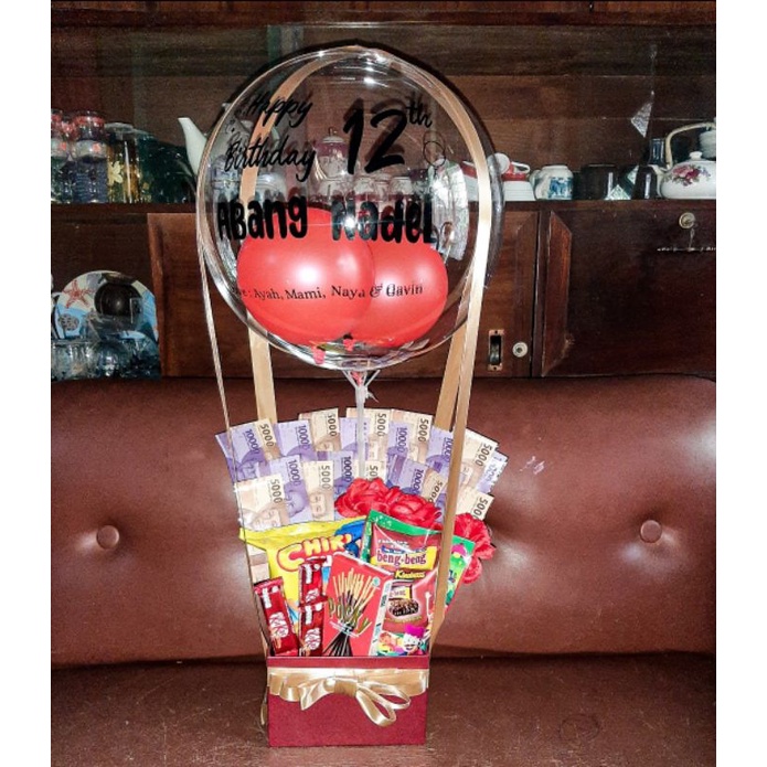 buket balon bucket bloom box snack bunga uang murah wisuda ulang tahun gift unik kado hampers