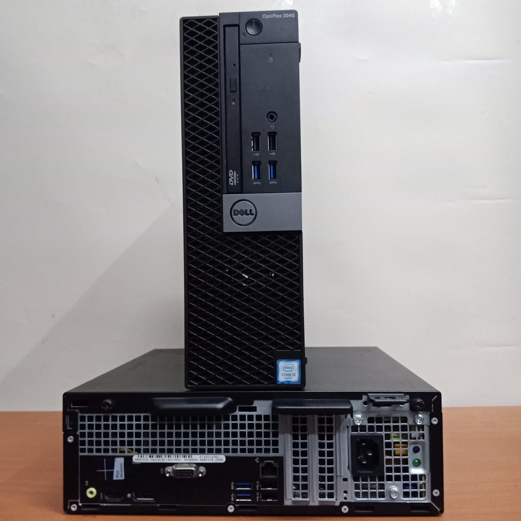 pc cpu mini komputer dell  build up optiplex  3040 Sff-core i5 gen 6 ram 8gb ssd 128gb/4gb ssd 256gb/8gb ssd 256gb wins 10 siap pakei