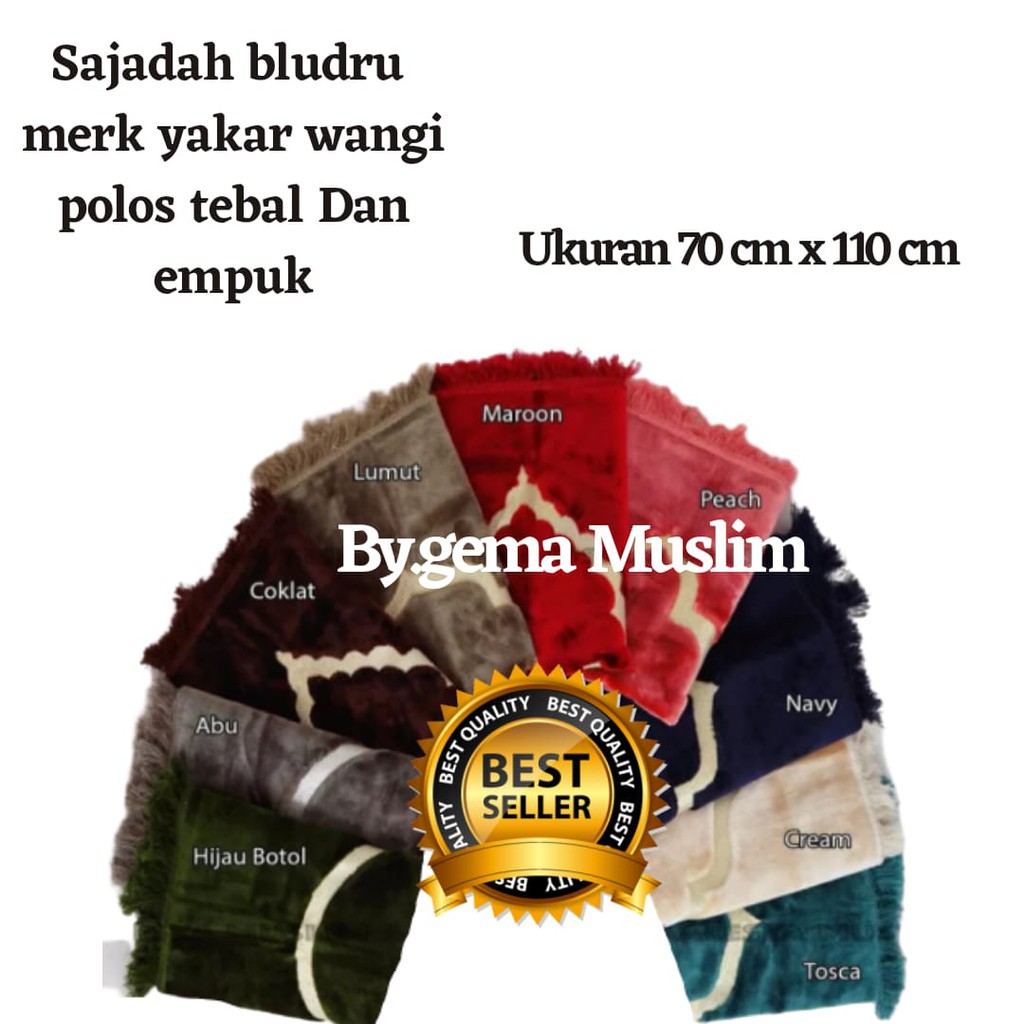 Sajadah turky premium/alas sholat/bagus halus/bisa COD