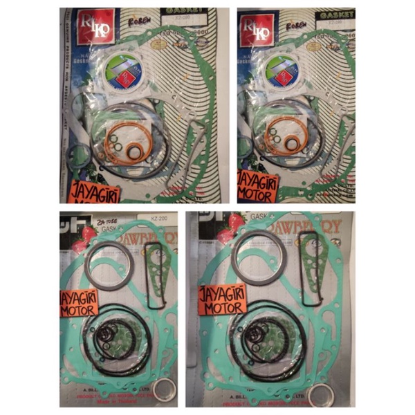 Paking Gasket BINTER MERZY KZ200 FullSet Perpak Kit Oli Head Packing Riko Strawberry Ori Asli Origin