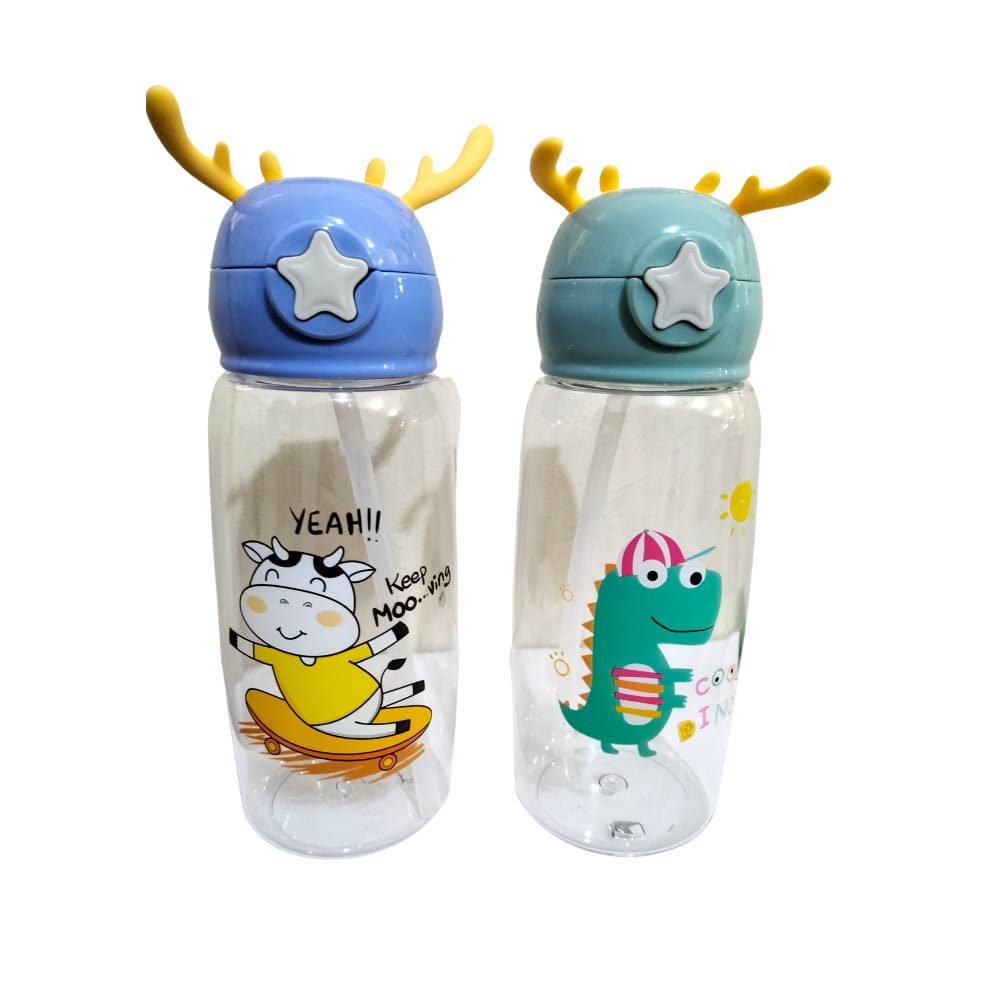 BOTOL MINUM KARAKTER 600ML TEMPAT MINUM TANDUK RUSA NEW / BOTOL MINUM ANAK 700ML