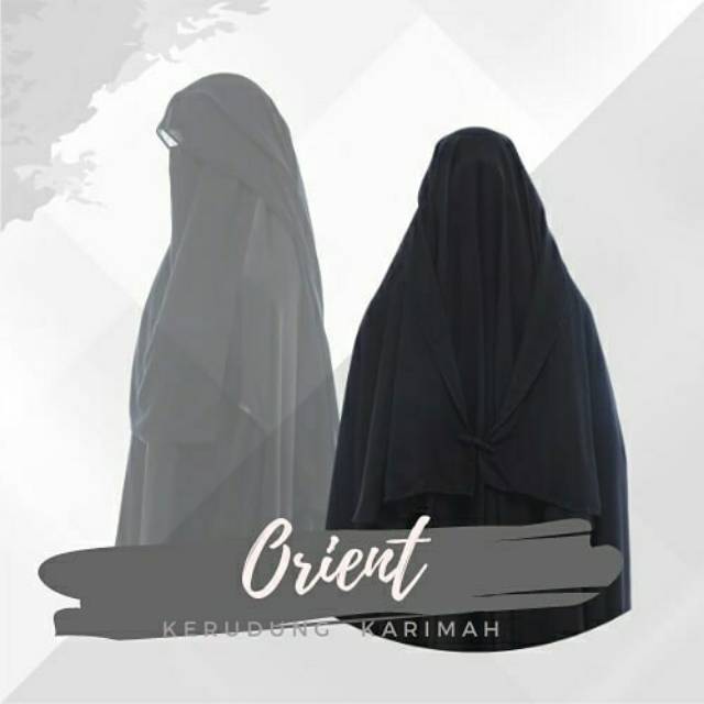Cadar Orient Niqab Yaman Kancing Cina merk Kerudung Karimah