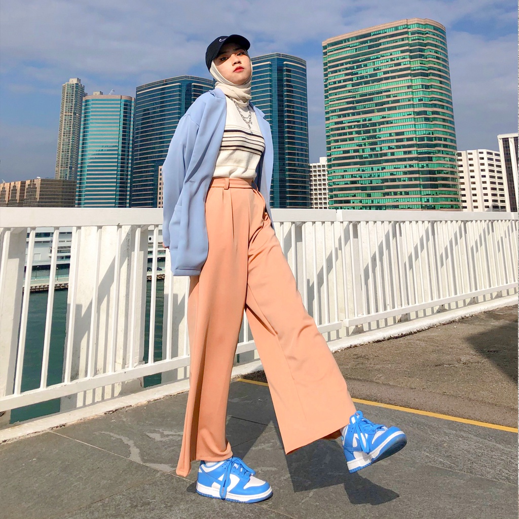 Loose Pants Scuba/Celana kulot wanita/celana kulot scuba/Celana semi formal