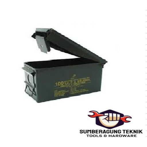 Kotak Perkakas Box Peluru Army Tool Box Besi Pindad Tempat Penyimpanan Alat Multifungsi