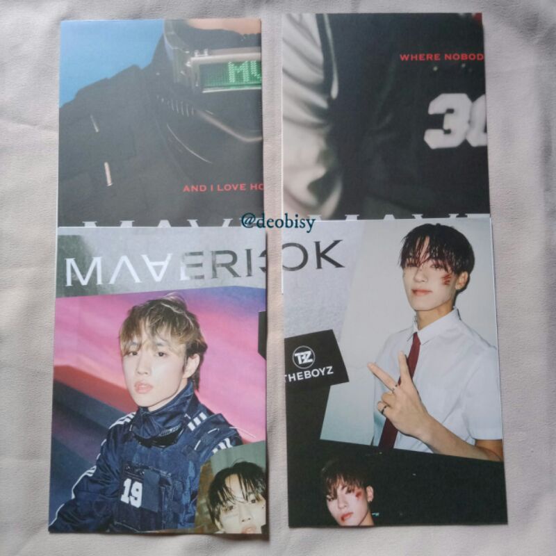 THE BOYZ Maverick Folder Poster Sunwoo Eric Jacob Storybook Doom