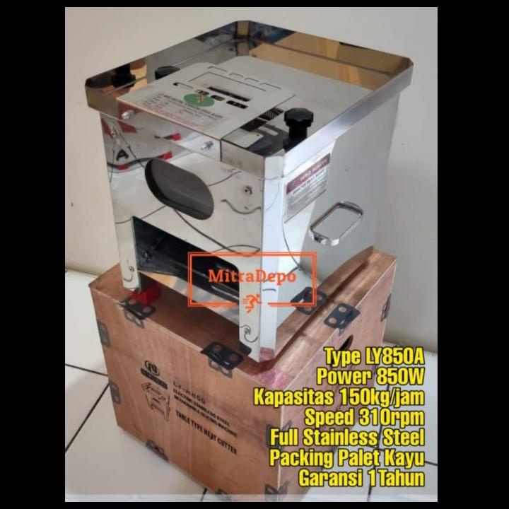 Mesin Pengiris Tipisin Daging Meat Slicer Stainless Auto 850W Ly850A