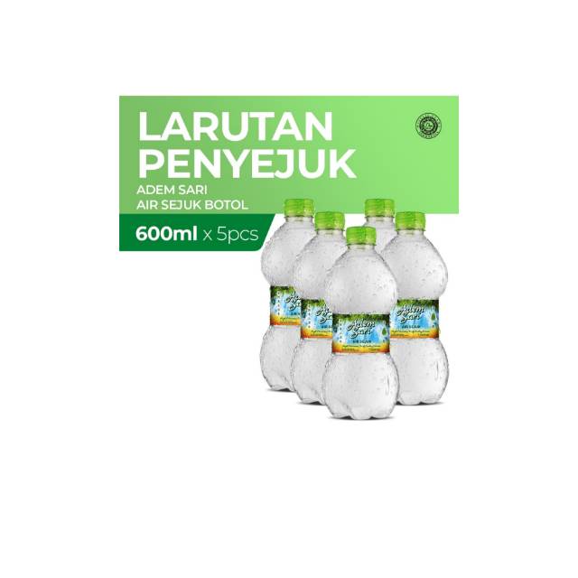 Jual Adem Sari Air Sejuk Botol 600ml 5botol Shopee Indonesia 2798