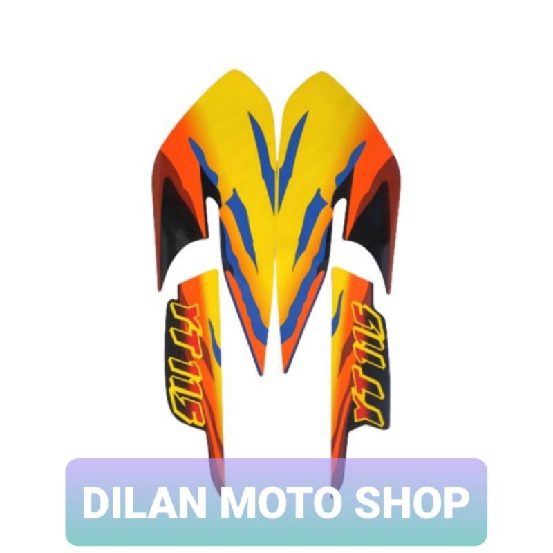Lis Striping stiker Yamaha Yt 115 kuning
