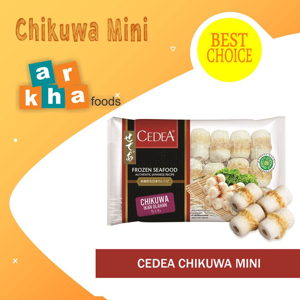 

Cedea Chikuwa mini 250gram (tray) cikuwa frozenfood