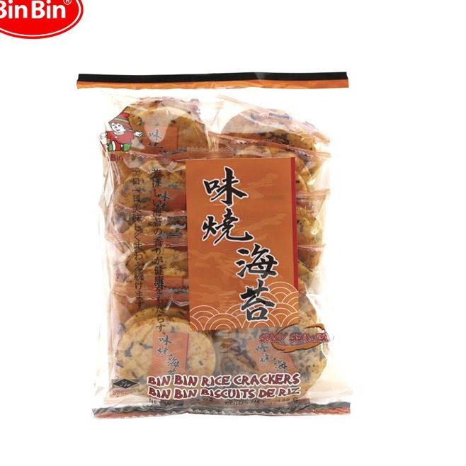 

HARGA GROSIR >> Bin Bin Rice Crackers Spicy Seaweed 135 gr