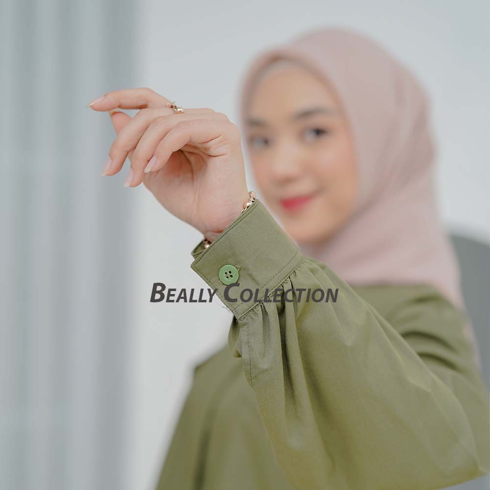 Kemeja Pita Pocket Oversize Bahan Katun Premium Kemeja Chetoz Blouse Atasan Kancing Pita Top