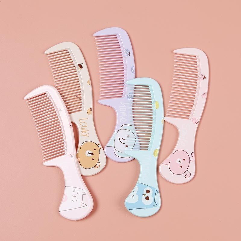SISIR RAMBUT GAGANG MOTIF RANDOM SATUAN/ SISIR RAMBUT BESAR GAGANG MOTIF LUCU