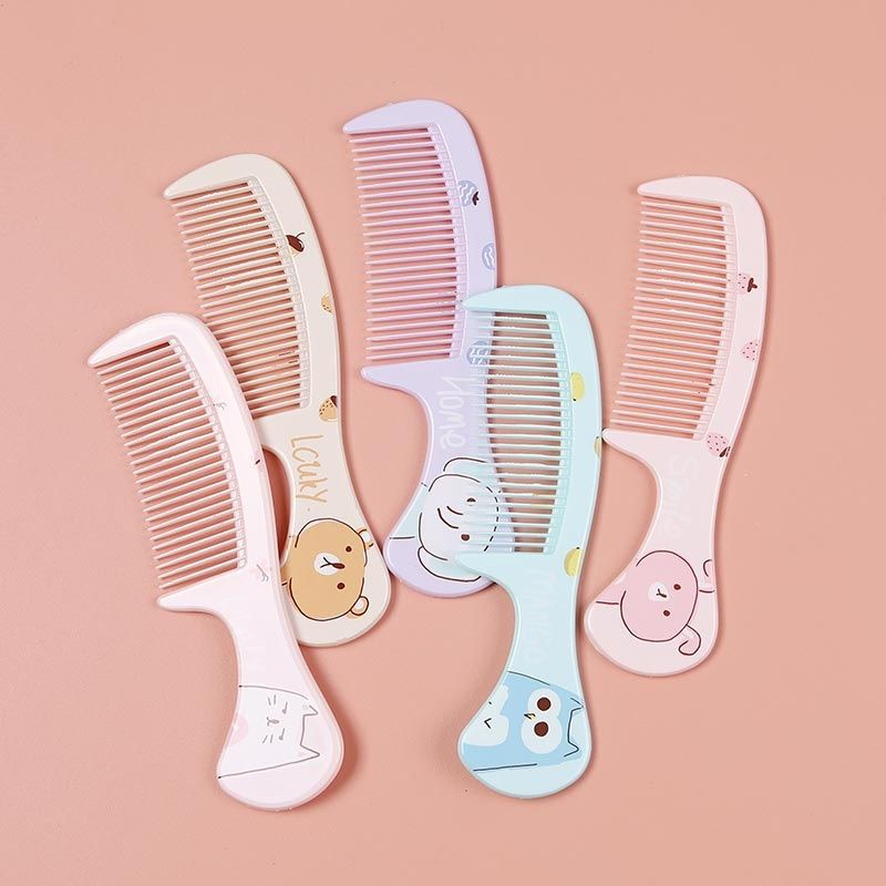 SISIR RAMBUT GAGANG MOTIF RANDOM SATUAN/ SISIR RAMBUT BESAR GAGANG MOTIF LUCU