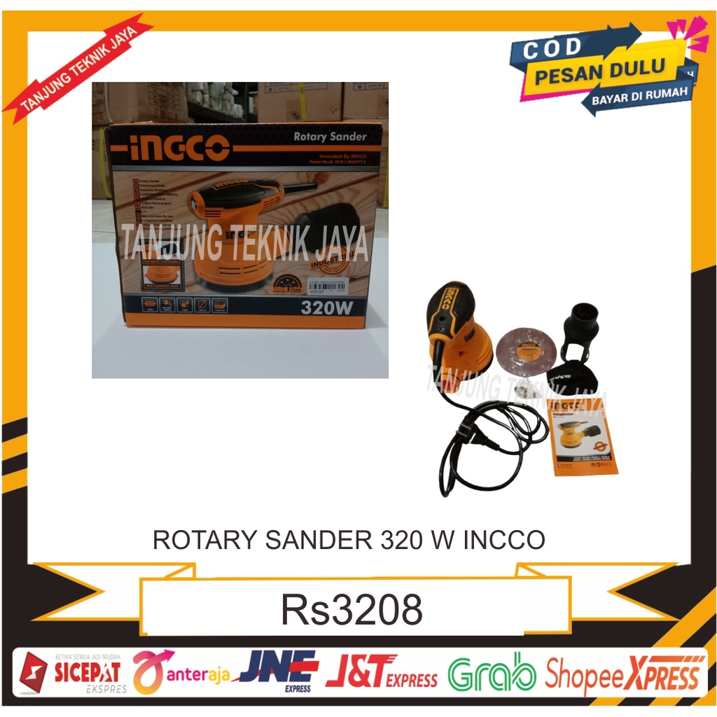 INGCO SANDER ORBITAL AMPLAS 320W RS3208/ ROTARY SANDER 320W INGCO