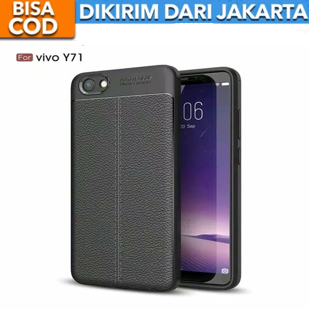 Case Auto Focus Vivo Y71 Leather Experience SoftCase Slim Ultimate / Casing Kulit