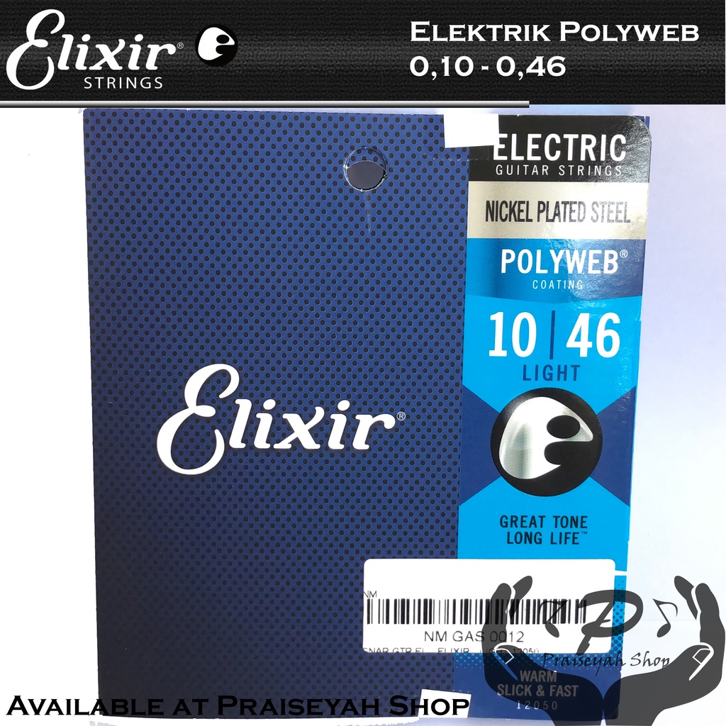 Elixir Senar Gitar Elektrik Polyweb 09 dan 010 Original Guitar String Electric