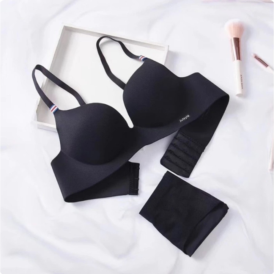 [559SET] 1SET BRA + CD- Bra Tanpa Kawat - SET JUTSYLE FRANCE