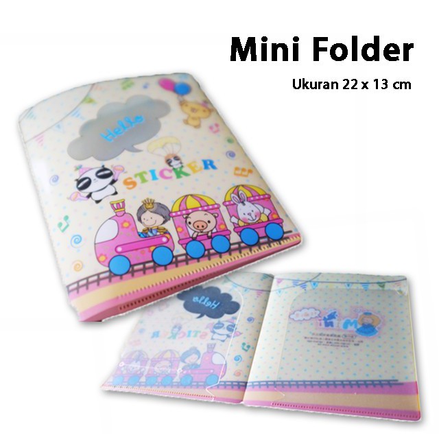 

Mini Folder cute Map kecil imut Clear holder fancy document keeper