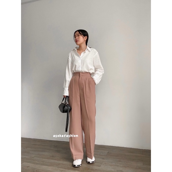 ASOKA Alea Pants 997 - Loose Pants Trouser - Celana Kulot - Celana Kantor Wanita