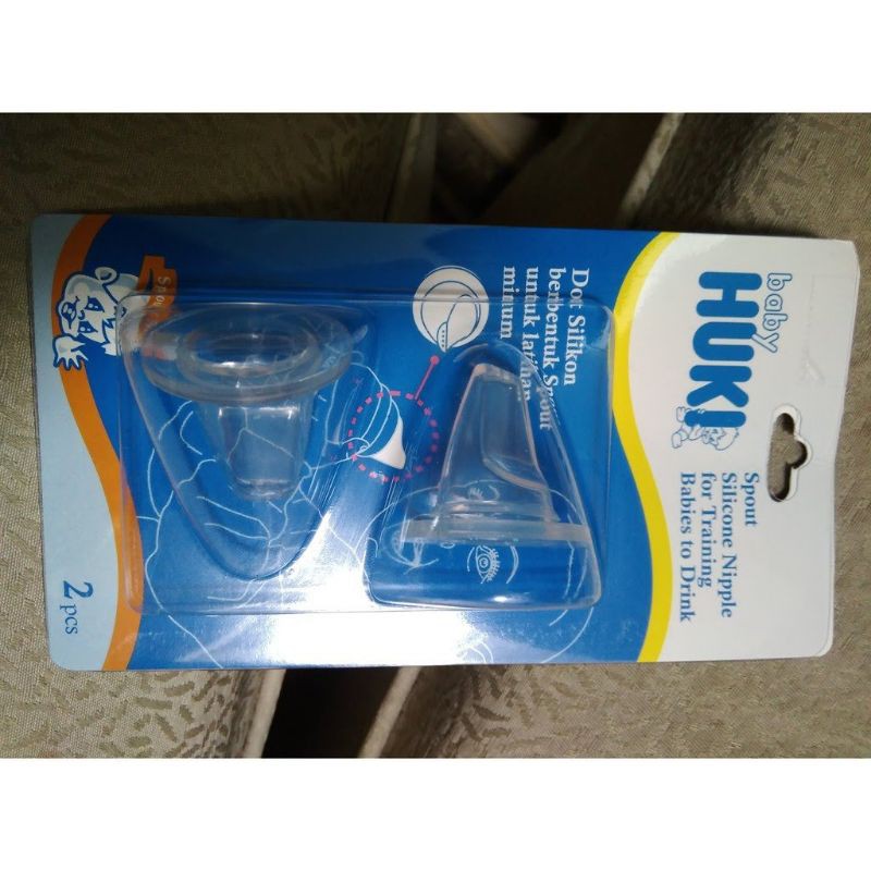 Huki Spout Silicone Nipple for Training Babies to Drink Blister CI 0219