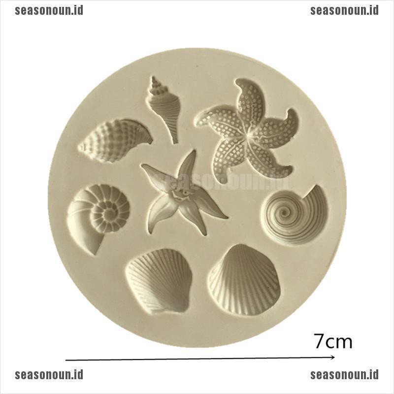 【sea】Ocean Biological Conch Sea Shells Chocolate Cake Silicone Mold Kitchen Tools