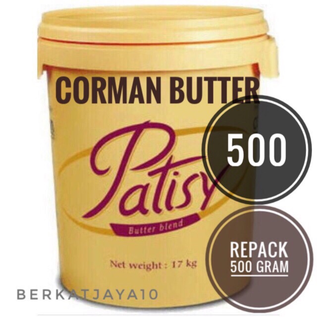 

Butter Mentega REPACK 500 Gram CORMAN Patisy