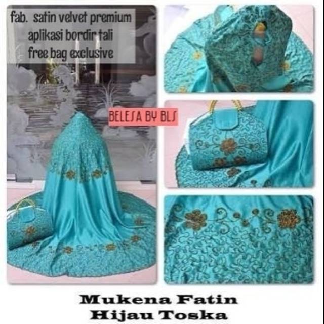 Mukena Fatin Satin Velvet Bordir Tali